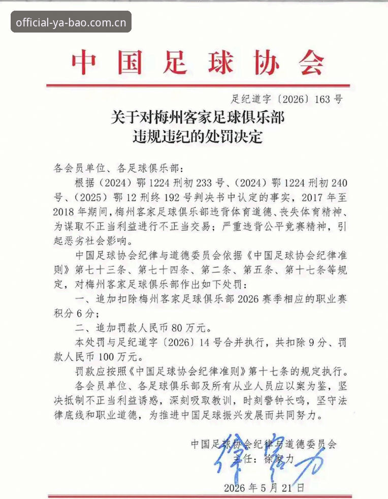 亚博沉浸式娱乐 中国足协第三批禁足名单最新动态:17人终身禁足,48人遭重罚,足球反腐风暴持续升级